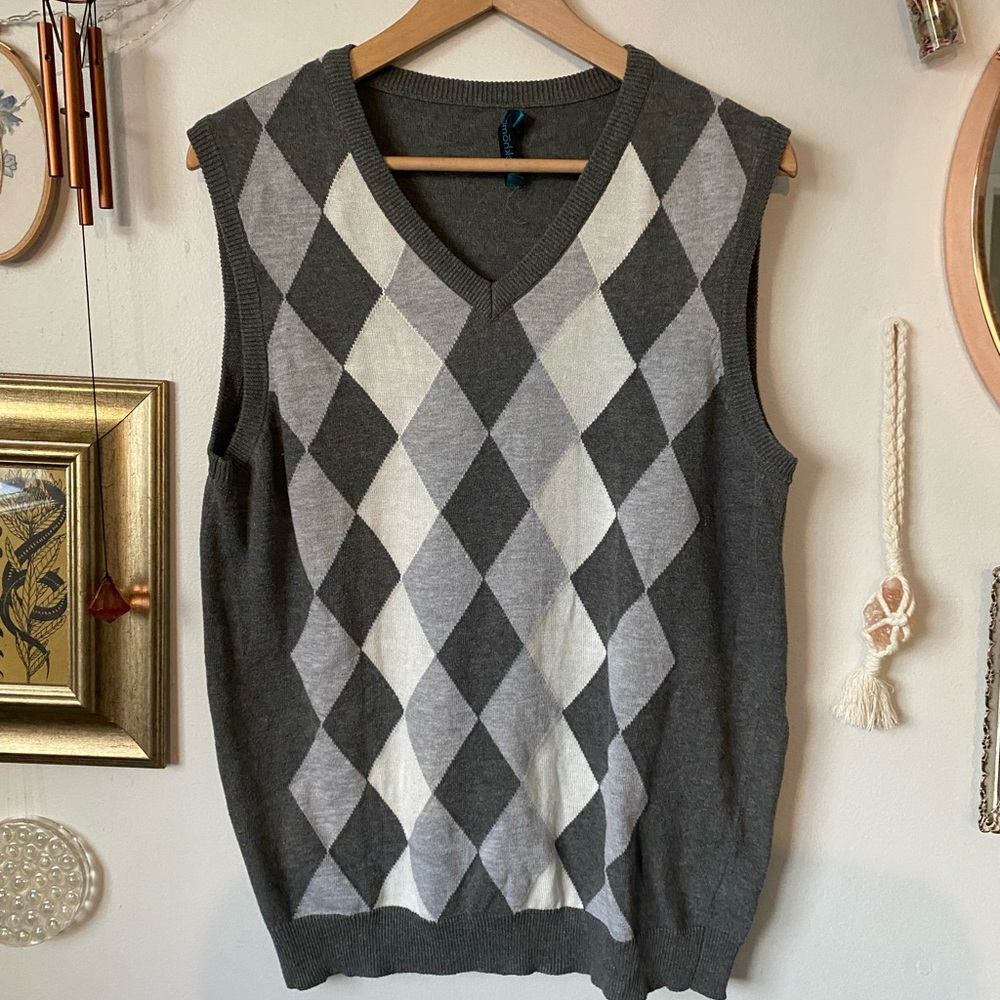Argyle sweater vest